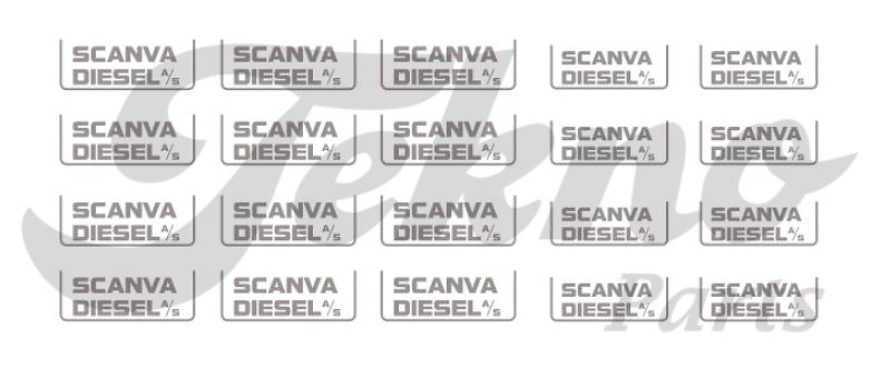 Aufklebersatz Scanva LKW Scania Tekno 88196 im Maßstab 1:50 