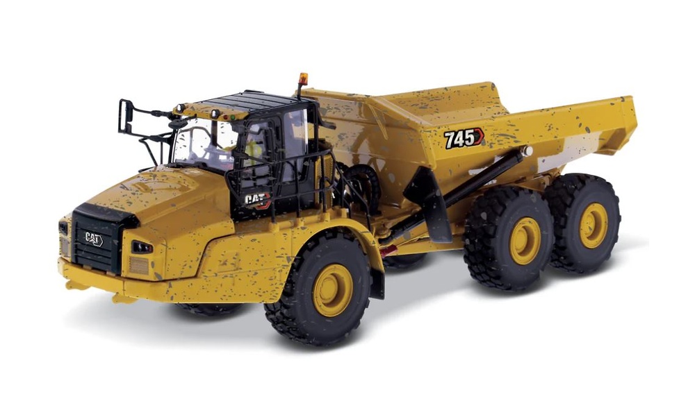 Cat 745 Weathered mit diorama Diecast Masters 85704 Masstab 1/50 