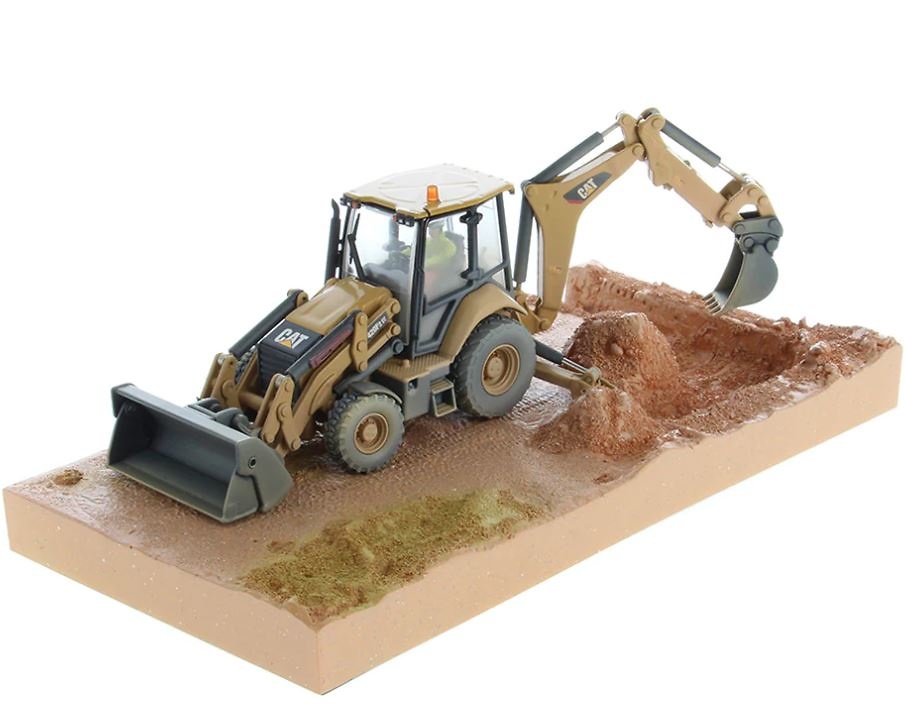 Caterpillar Cat 420F2 IT Baggerlader + Diorama Diecast Masters 85755 Maß­stab 1/50 