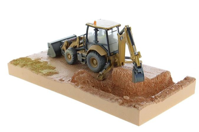 Caterpillar Cat 420F2 IT Baggerlader + Diorama Diecast Masters 85755 Maß­stab 1/50 