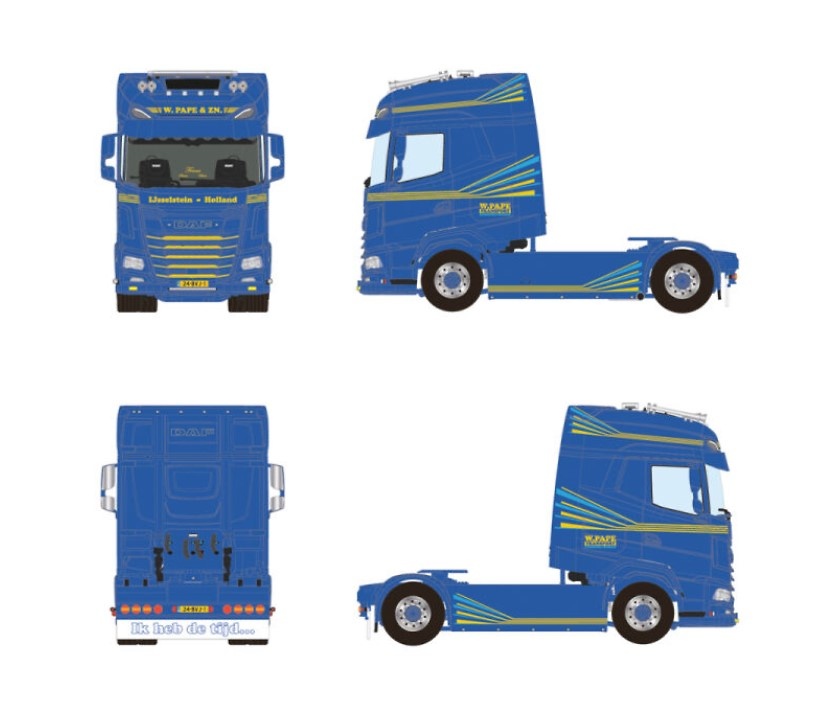 DAF XG+ Pape Transport Wsi Models 01-4670 Maßstab 1:50 