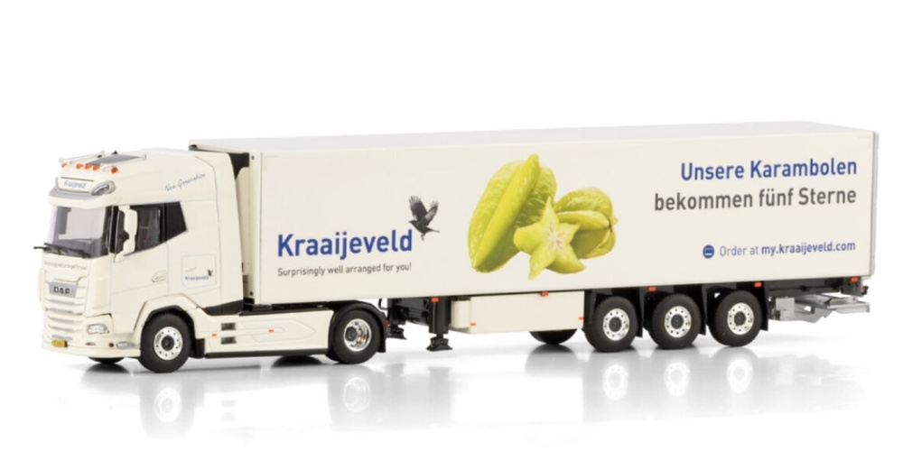 Daf XG+ 4x2 + Kühlauflieger Kraaijveld Wsi Models 01-4462 im Maßstab 1:50 