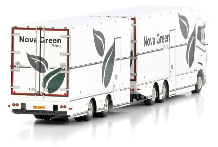 Daf XG + Anhänger 2 Achsen Nova Green Plants Wsi Models 01-4409 Maßstab 1/50 