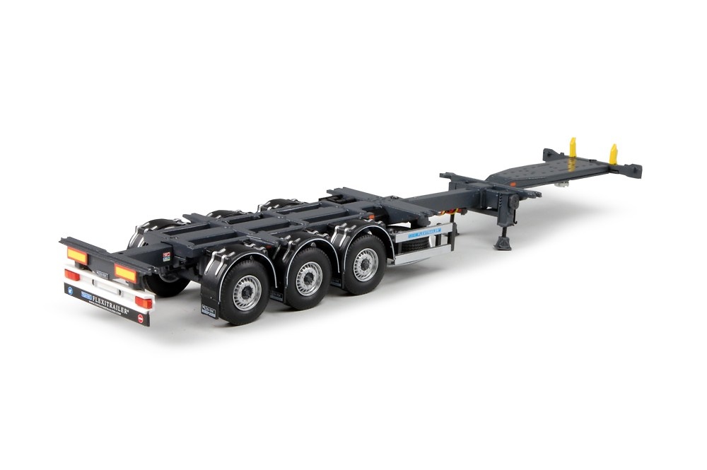 Flexitrailer 3-Achs-Container grau Tekno 63368-5 Maßstab 1:50 