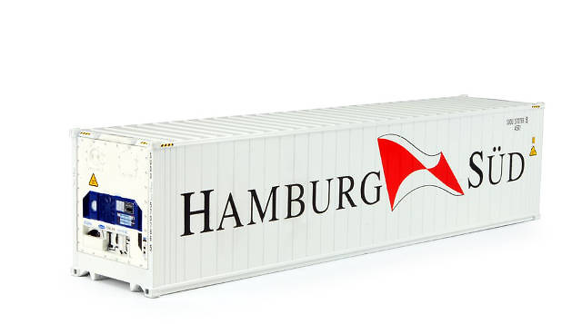 Hamburg Sud 40 ft. reefer container Tekno 63220 Masstab 1/50 