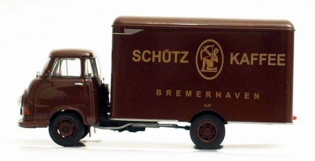 Hanomag Kurier 1960 Schuetz Kaffee Norev 820521 Masstab 1/43 