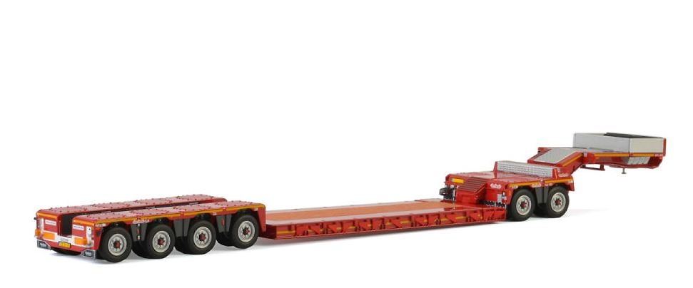 Knt Red Line Lowloader 4 axle + dolly 2 axle Wsi Models Masstab 1/50 