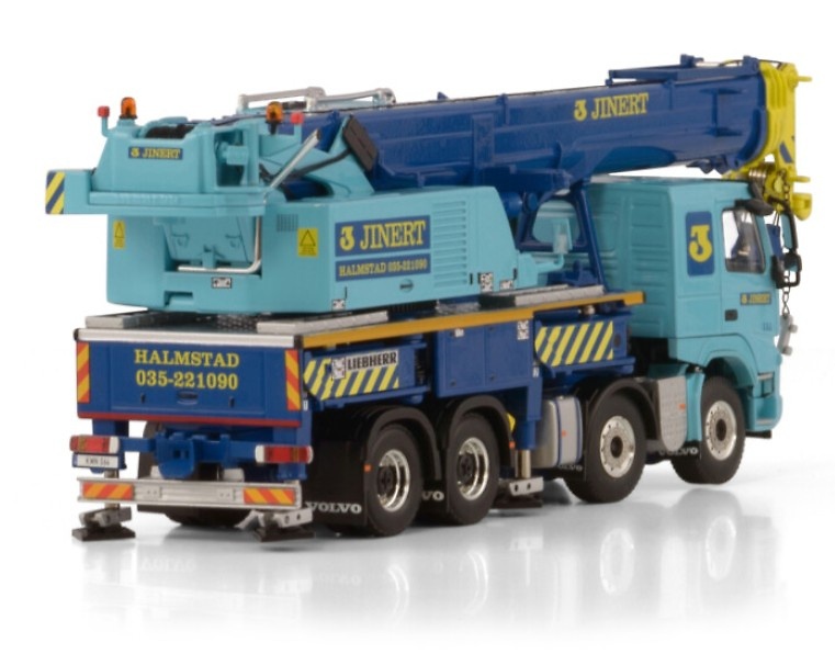 Kran Liebherr Ltf 1060-4.1 auf Volvo Fmx Sleeper Cab Jinert Wsi Models 51-2152 Maßstab 1/50 