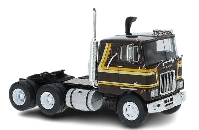 Mack F-series braun/gelb - Ixo Models Maßstab 1/43 