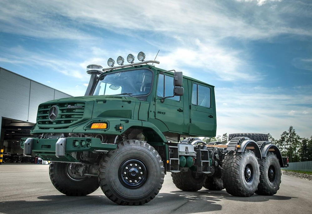 Mercedes-Benz Zetros Dual Cab 6x6 Army Green Imc Models 0088 