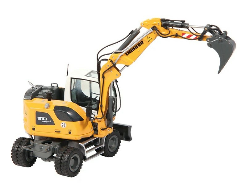 Mobilbagger Liebherr A 910 compact Nzg Modelle 1000 Masstab 1/50 