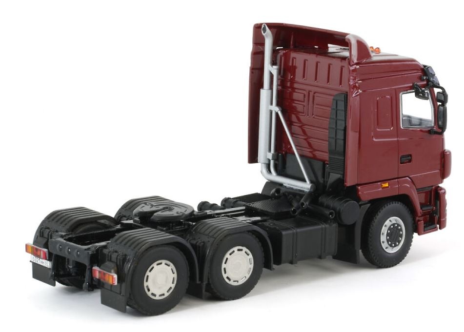 Modell LKW Maz 6430 6x4 rot wsi models 04-1133 Maßstab 1:50 