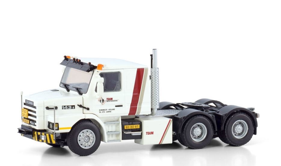 Modell Lkw Scania 3 series Torpedo Team Heavy Lift Wsi Models 3580 Masstab 1/50 