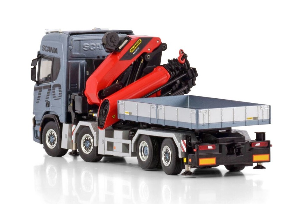 Modell Scania R Highline Cr20H + Ladekran Palfinger Pk 1350 Tec + Jib Wsi Models 04-2204 Masstab 1/50 