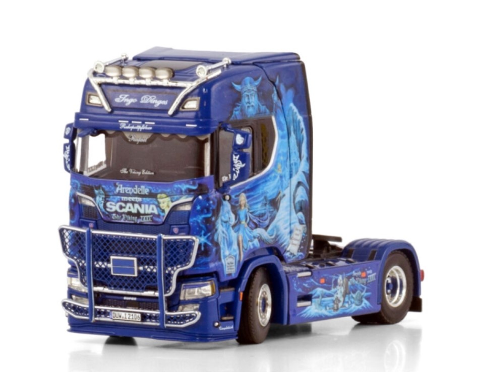 Modell lkw Scania S Highline 4x2 CS20H Ingo Dinges Wsi Models 01-4320 Maßstab 1:50 