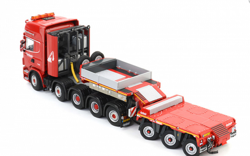 Spezial Transport nooteboom euro-px 3-axle icp scania 5128534 Wsi Models 1/50 