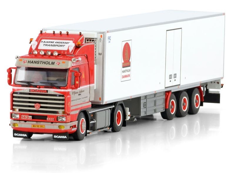 Scania 3er Streamline + Kühlanhänger P. Bjarne Andersen Wsi Models 01-4306 Maßstab 1:50 