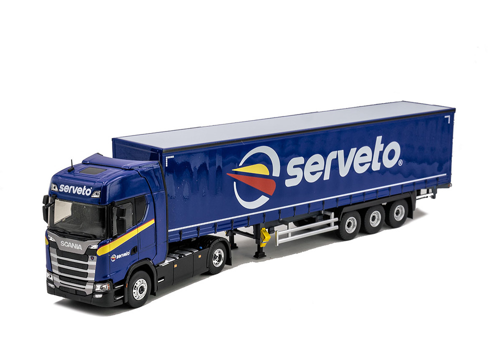 Scania 450S + Planenauflieger Serveto Eligor 117090 Masstab 1/43 