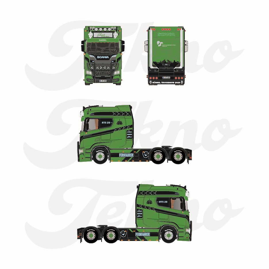 Scania Next Gen Longline 6x2 - Russel Truckshow 2025 Tekno 87719 Masstab 1/50 