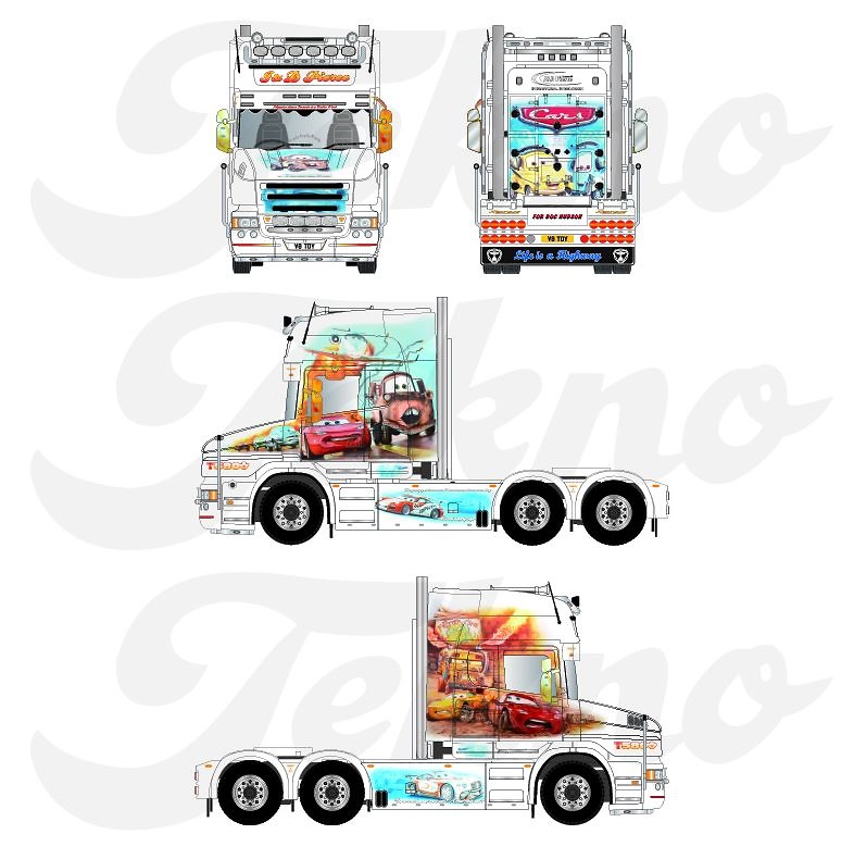 Scania R Torpedo Topline 6x4 J&D Pierce Tekno 85015 Masstab 1/50 