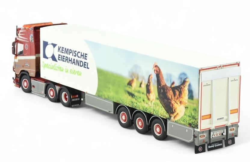 Scania Ronny Ceusters + Kühlanhänger Kempische Eierhandel Tekno 85014 Maßstab 1:50 