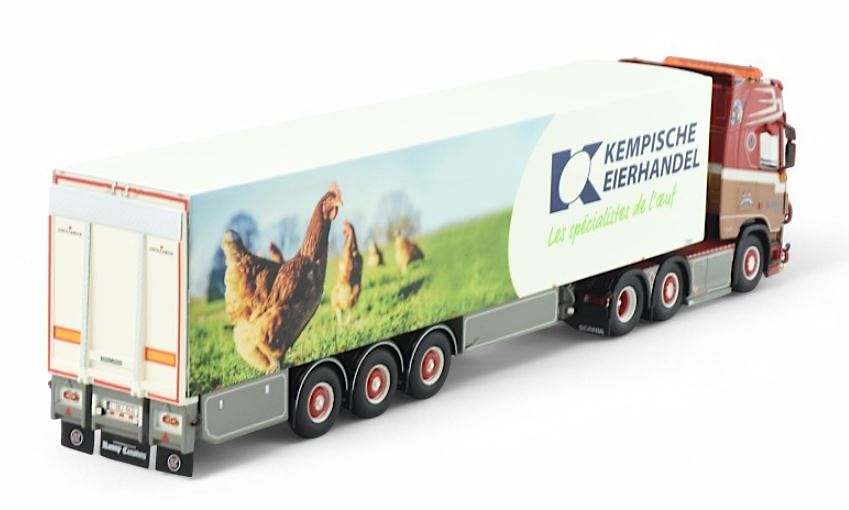 Scania Ronny Ceusters + Kühlanhänger Kempische Eierhandel Tekno 85014 Maßstab 1:50 