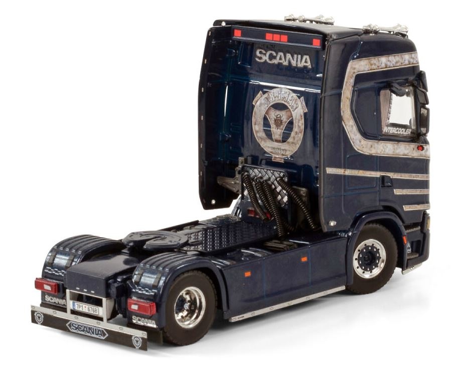 Scania V8 Modellauto mit Semi Tieflader von sold WSI