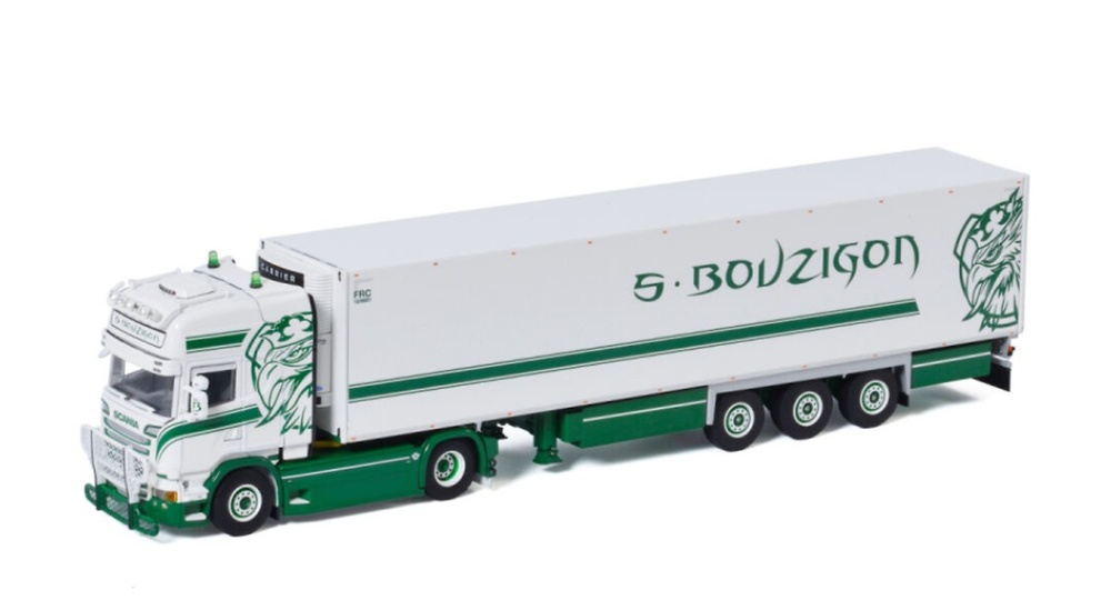 Scania Streamline Topline 4X2 Reefer Trailer S. Bouzigon Wsi Models 01-3424 Maßstab 1:50 