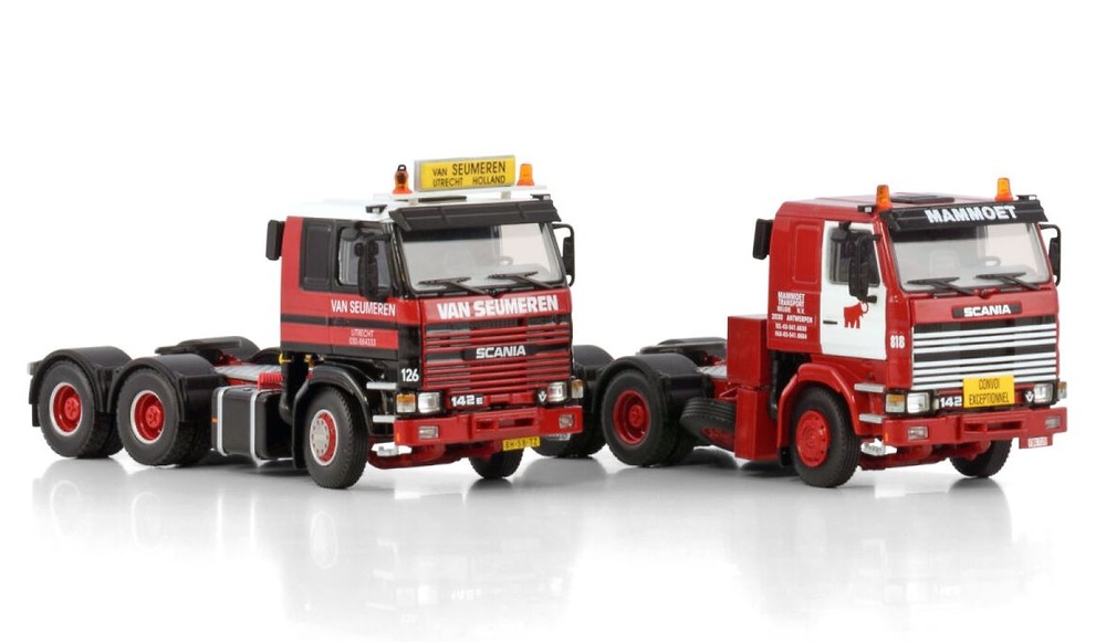 Set 2 Scania Zugmaschinen - Mammoet Wsi Models 410309 Maßstab 1/50 