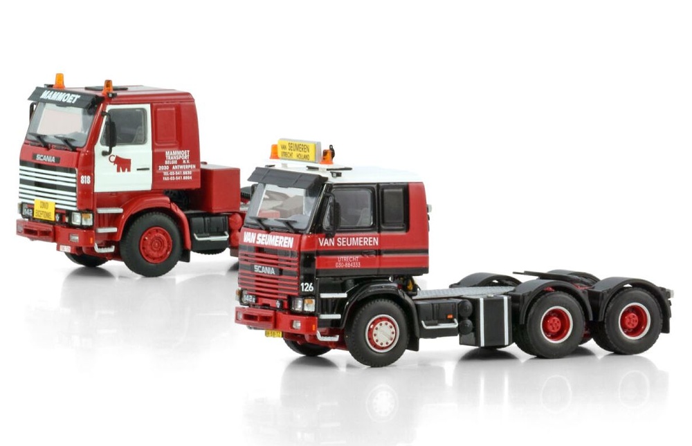 Set 2 Scania Zugmaschinen - Mammoet Wsi Models 410309 Maßstab 1/50 