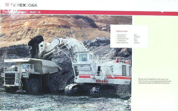 TEREX-O&K RH340 Bagger Bymo 1/50 