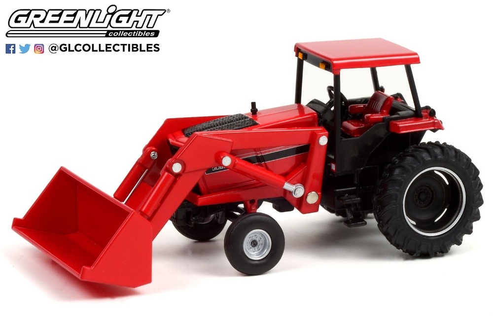 Tractor red with font loader - Serie 5 Down on the Farm Greenlight 48050-C Masstab 1/64 