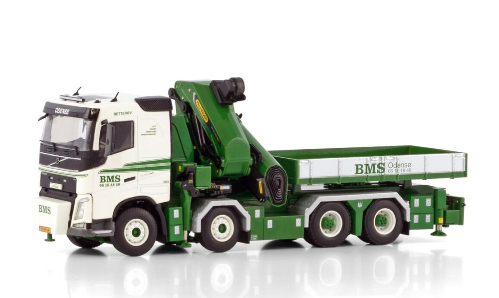 Volvo Fh4 8x4 mit Kran Palfinger bms a/s Wsi Models 01-4495 Maßstab 1:50 