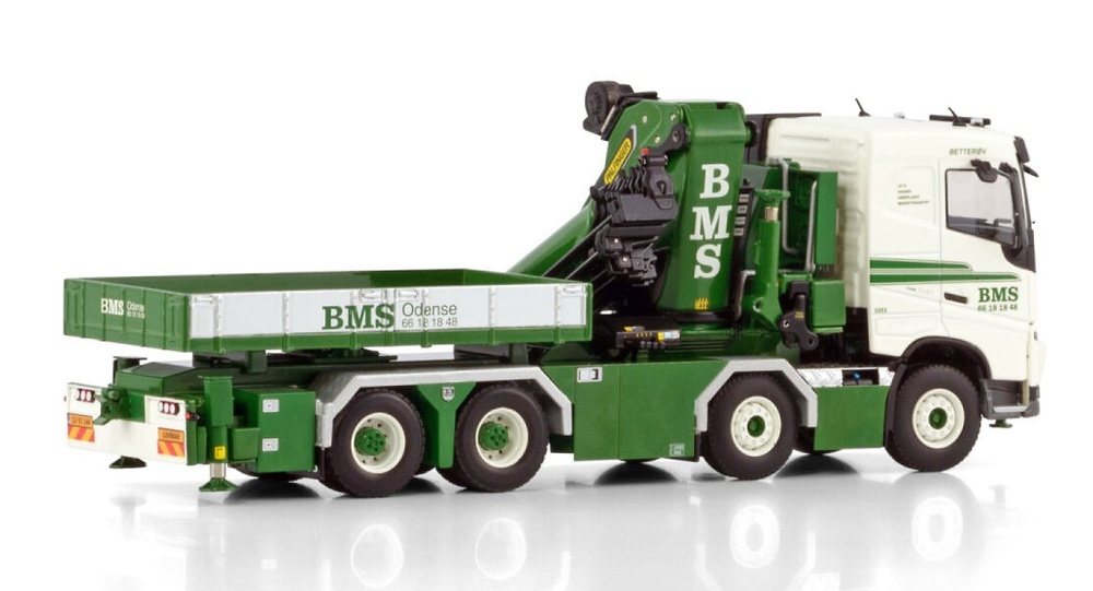 Volvo Fh4 8x4 mit Kran Palfinger bms a/s Wsi Models 01-4495 Maßstab 1:50 