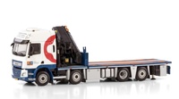 Daf Cf Space Cab My2017 Riged Flat Bed Truck + Palfinger Pk 65002 Sh + Jib Wsi Models 01-4204 Maßstab 1:50