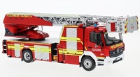 Feuerwehr Drehleiter Mercedes Atego DLK 23/12 Metz Ixo Models Trf020 Masstab 1/43