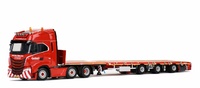 Iveco S-Way AS Low 6X2 Twin Steer + Nooteboom mega trailer Wsi Models 595.20.27 Maßstab 1/50