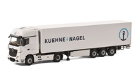 Mercerdes Actros MP4 Giga Space  + Kühlauflieger Kuehne+Nagel Wsi Models 01-2153 Maßstab 1:50