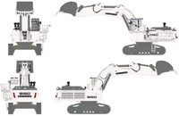 Modell Bagger Liebherr R 9150 Hohe Kabiene Wsi Models 2014 Masstab 1/50