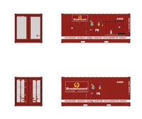 Modell Container 20 Fuss Bredenoord Wsi Models 01-3782 Maßstab 1/50