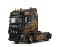 Modell Lkw Scania S High Next Generation Black Amber Imc models 0281 im Maßstab 1/50