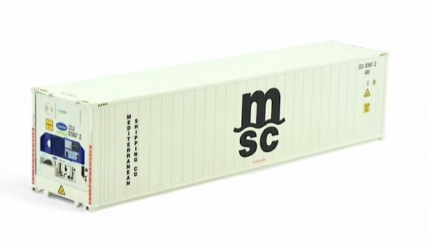 40ft Reefer Container MSC Tekno 86888 scale 1/50 