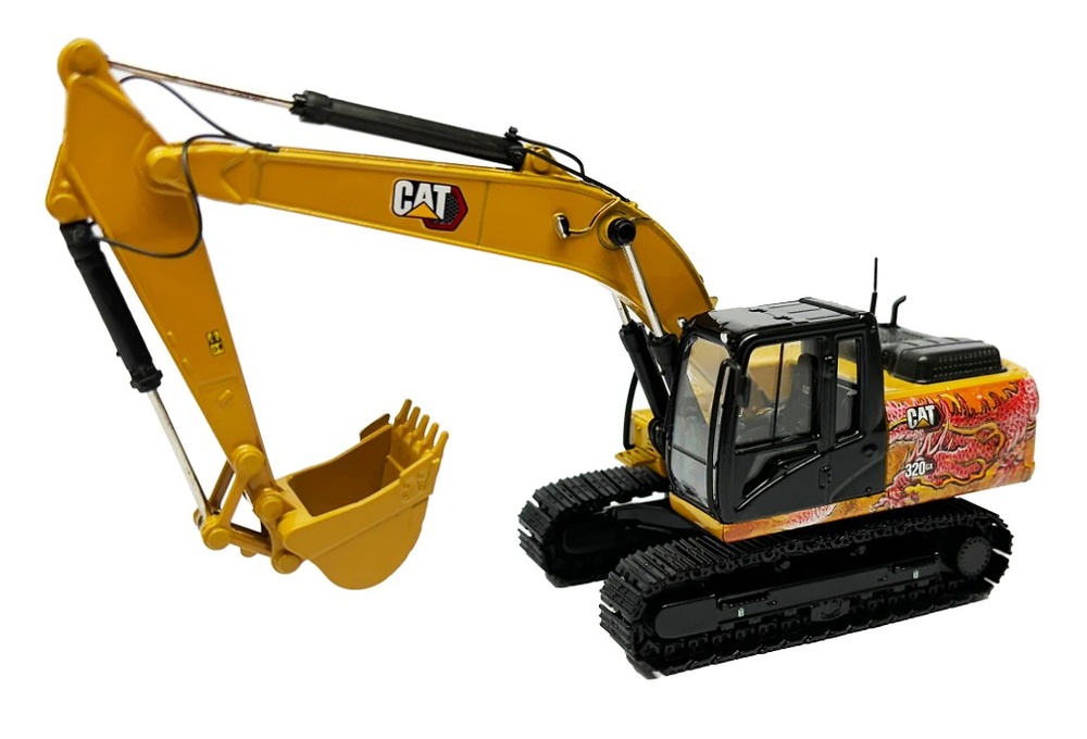 Cat 320GX hydraulic excavator Dragon Totem Decoration Diecast Masters 85674 scale 1/50 