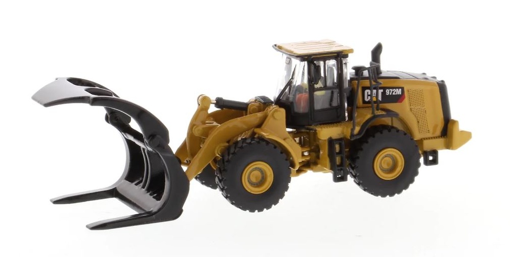 Cat 972M Wheel Loader with Log Fork Diecast Masters 85950 scale1/87 