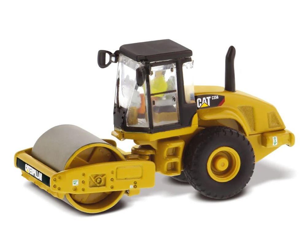 Cat CS56 Smooth Drum Vibratory Soil Compactor Diecast Masters 85246 scale 1/87 