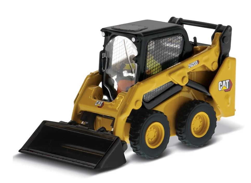 Caterpillar Cat 242D3 Skid Steer Loader + accesorios Diecast Masters 85676 scale 1/50 