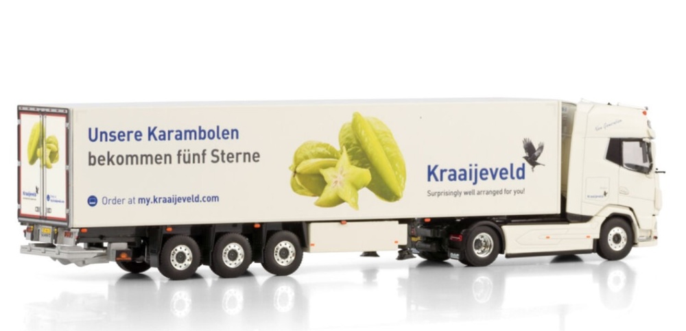 Daf XG+ 4x2 + Reefer Trailer Kraaijveld Wsi Models 01-4462 scale 1/50 