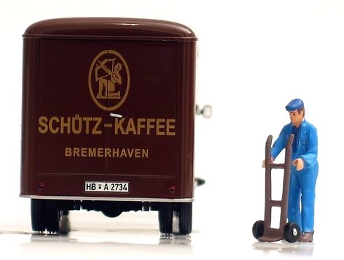 Hanomag Kurier 1960 Schuetz Kaffee Norev 820521 scale 1/43 