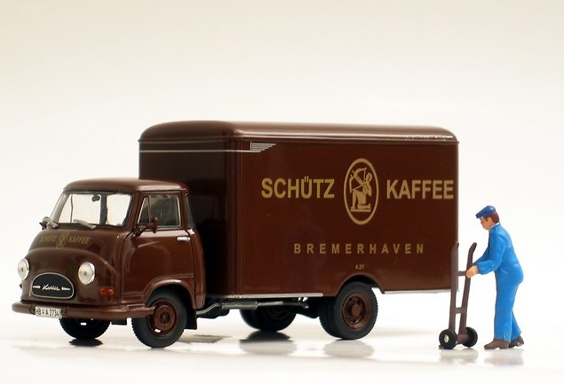 Hanomag Kurier 1960 Schuetz Kaffee Norev 820521 scale 1/43 