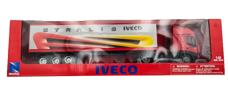 Iveco Stralis with trailer New Ray 15613 scale 1/43 